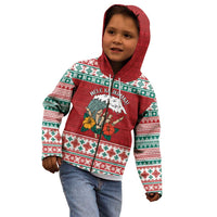 Shaka Sign Skull Mele Kalikimaka Personalized Kid Hoodie Hawaiian Quilt Pattern LT9 - Polynesian Pride