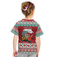 Shaka Sign Skull Mele Kalikimaka Personalized Kid T Shirt Hawaiian Quilt Pattern LT9 - Polynesian Pride