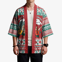 Shaka Sign Skull Mele Kalikimaka Personalized Kimono Hawaiian Quilt Pattern LT9 - Polynesian Pride
