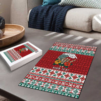 Shaka Sign Skull Mele Kalikimaka Personalized Puzzle Hawaiian Quilt Pattern LT9 - Polynesian Pride