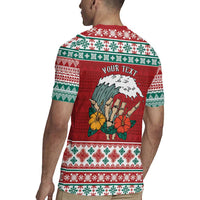 Shaka Sign Skull Mele Kalikimaka Personalized Rugby Jersey Hawaiian Quilt Pattern LT9 - Polynesian Pride