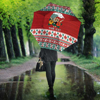 Shaka Sign Skull Mele Kalikimaka Personalized Umbrella Hawaiian Quilt Pattern LT9 - Polynesian Pride