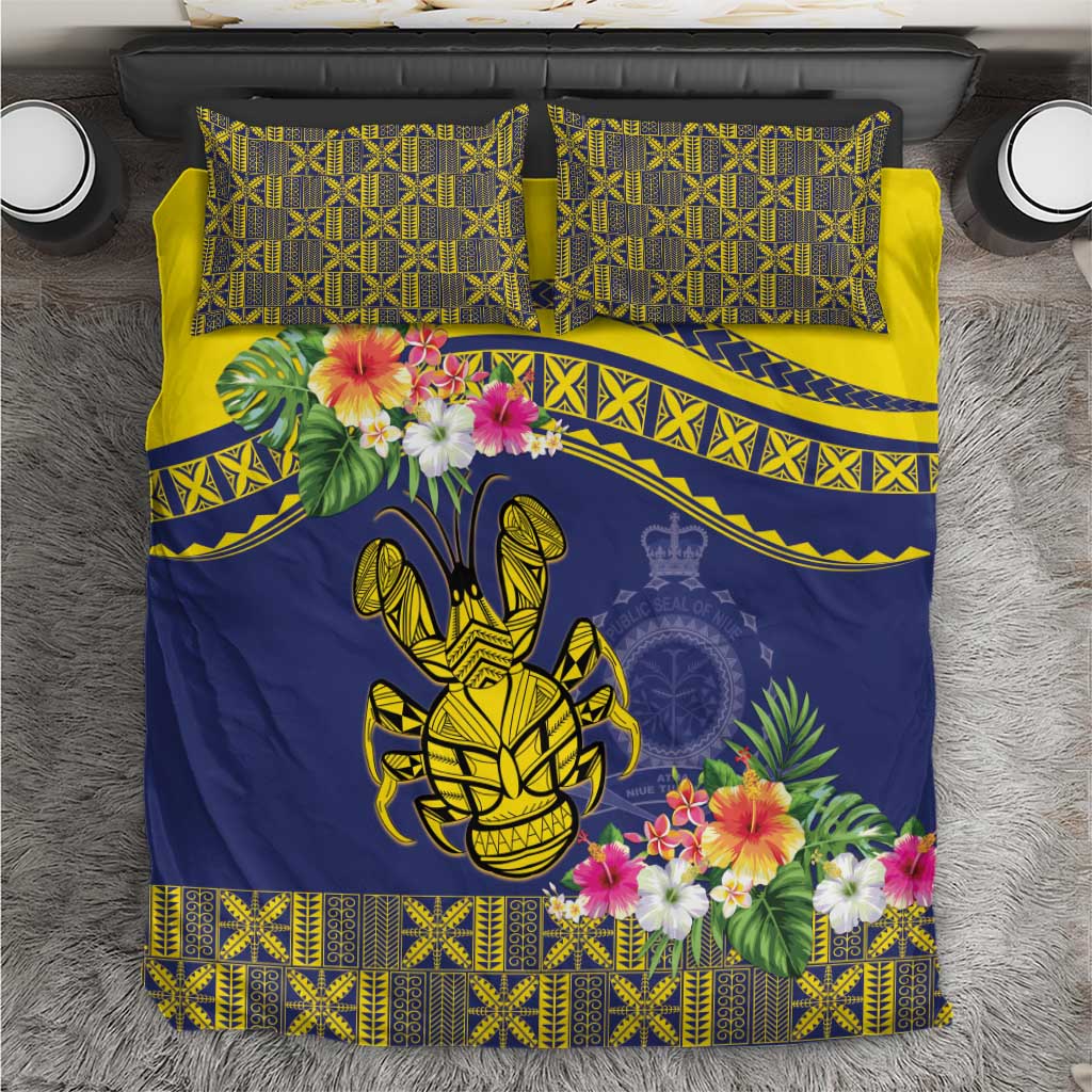 Niue Coconut Crab Bedding Set Rock of Polynesia LT9 Gold - Polynesian Pride