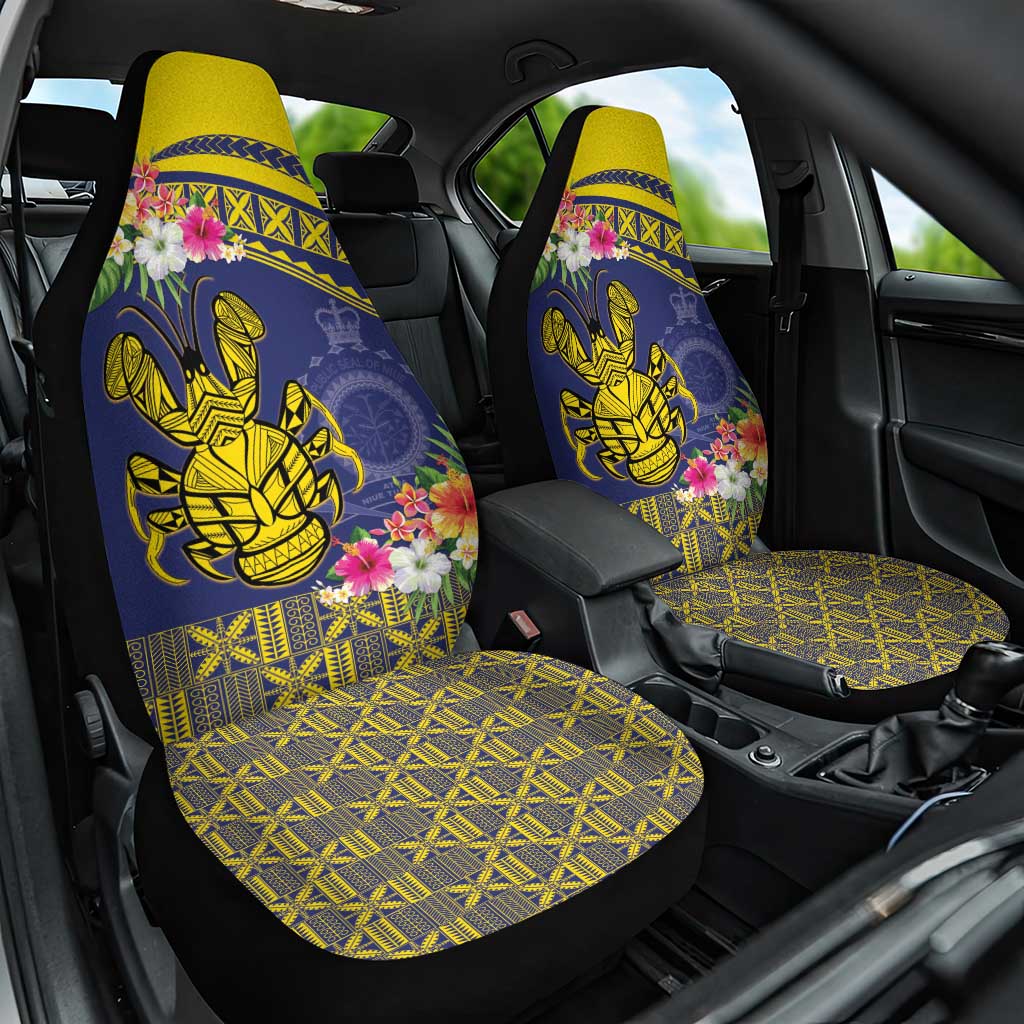 Niue Coconut Crab Car Seat Cover Rock of Polynesia LT9 One Size Gold - Polynesian Pride
