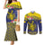 Niue Coconut Crab Couples Matching Mermaid Dress and Long Sleeve Button Shirt Rock of Polynesia