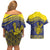 Niue Coconut Crab Couples Matching Off Shoulder Short Dress and Hawaiian Shirt Rock of Polynesia