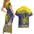 Niue Coconut Crab Couples Matching Short Sleeve Bodycon Dress and Hawaiian Shirt Rock of Polynesia