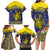 Niue Coconut Crab Family Matching Long Sleeve Bodycon Dress and Hawaiian Shirt Rock of Polynesia