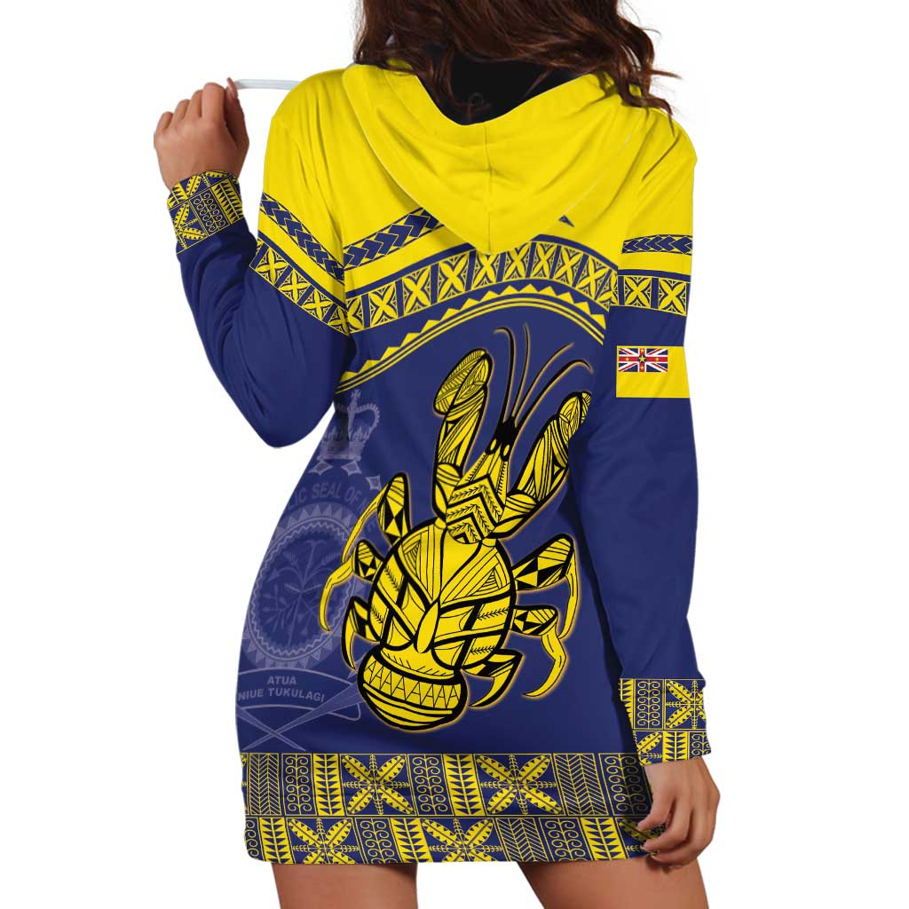 Niue Coconut Crab Hoodie Dress Rock of Polynesia LT9 - Polynesian Pride
