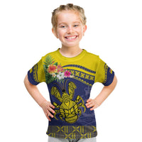 Niue Coconut Crab Kid T Shirt Rock of Polynesia LT9 Gold - Polynesian Pride