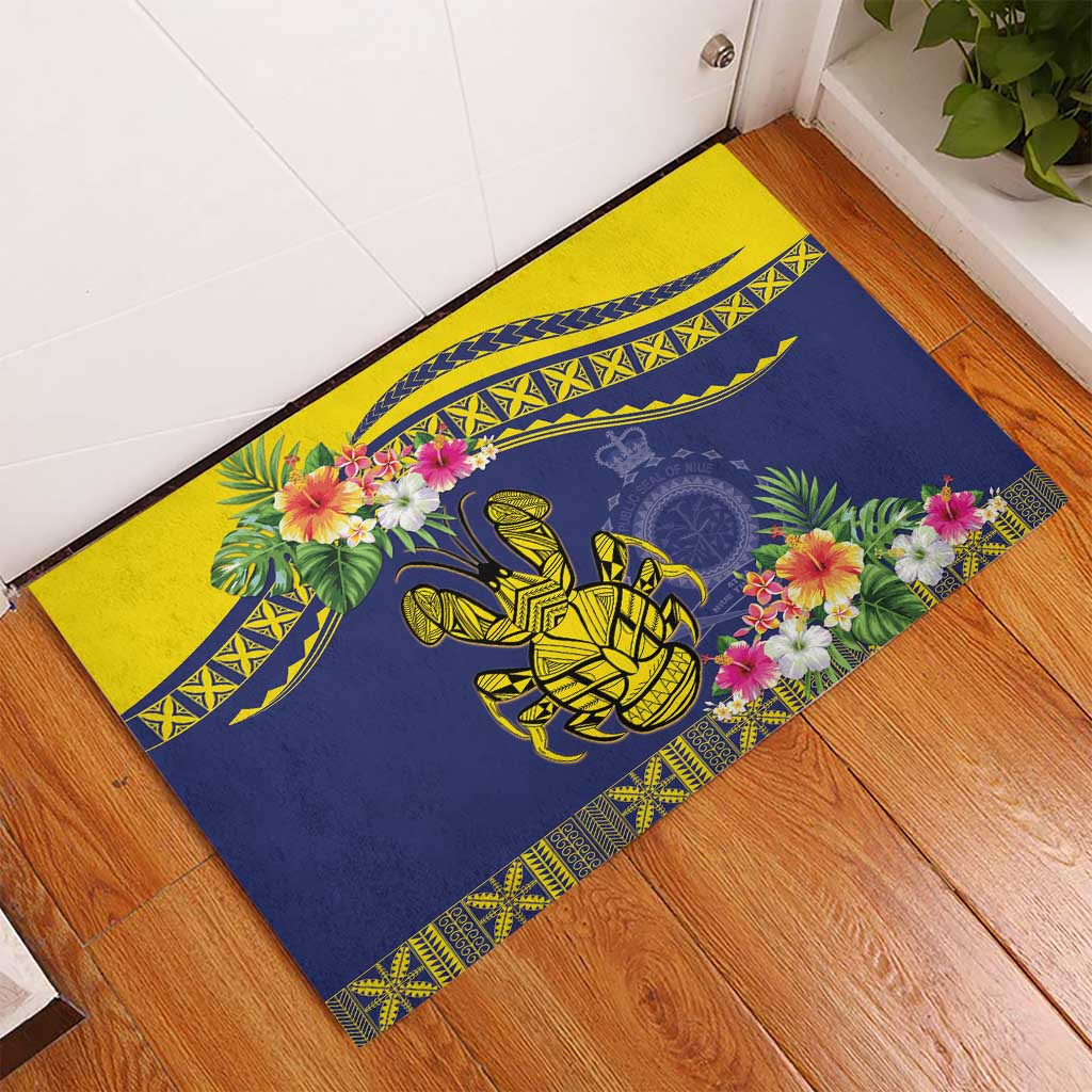 Niue Coconut Crab Rubber Doormat Rock of Polynesia LT9 - Polynesian Pride