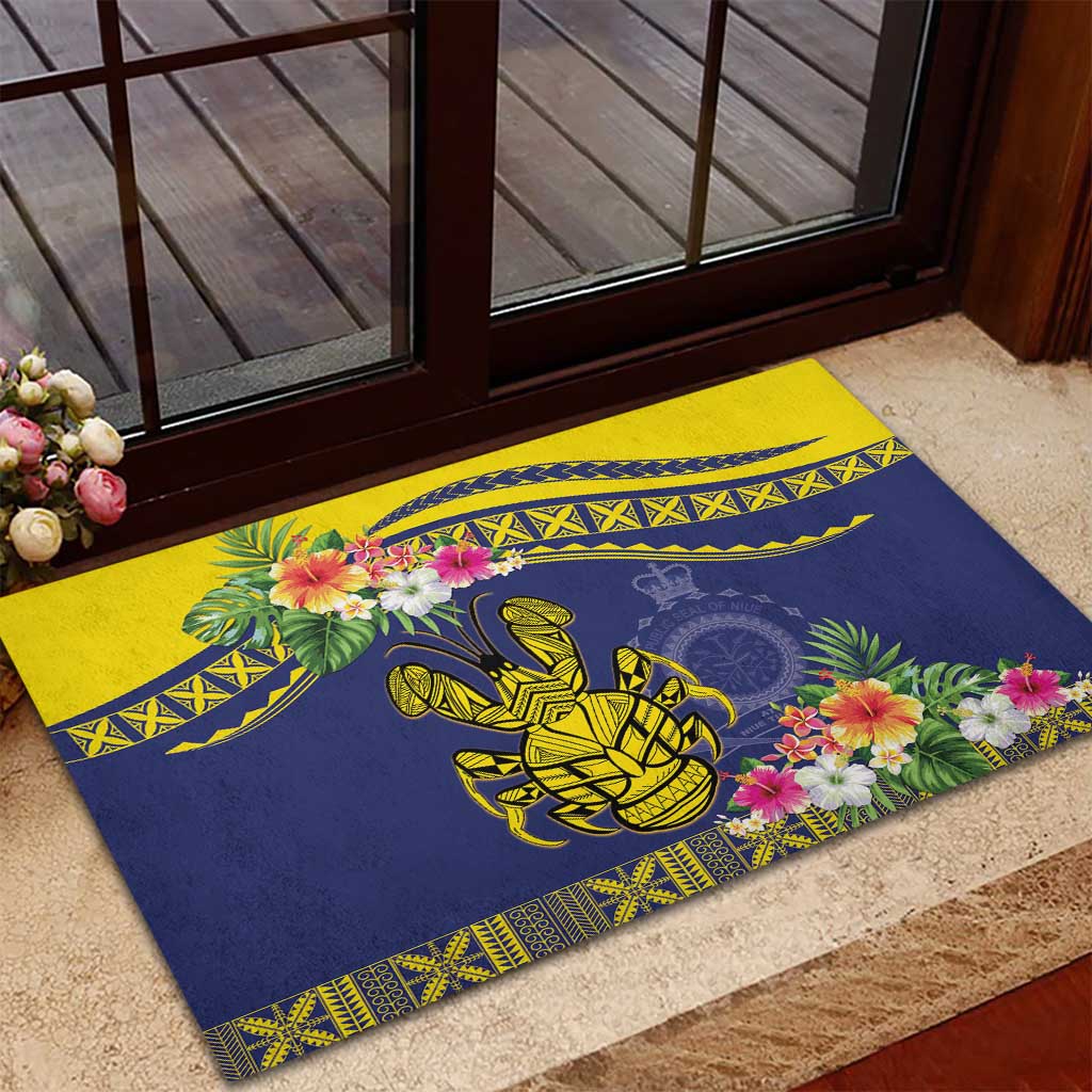Niue Coconut Crab Rubber Doormat Rock of Polynesia LT9 - Polynesian Pride