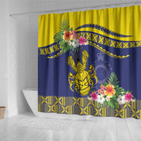 Niue Coconut Crab Shower Curtain Rock of Polynesia LT9 - Polynesian Pride