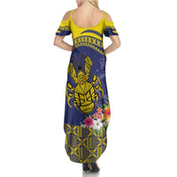 Niue Coconut Crab Summer Maxi Dress Rock of Polynesia LT9 - Polynesian Pride