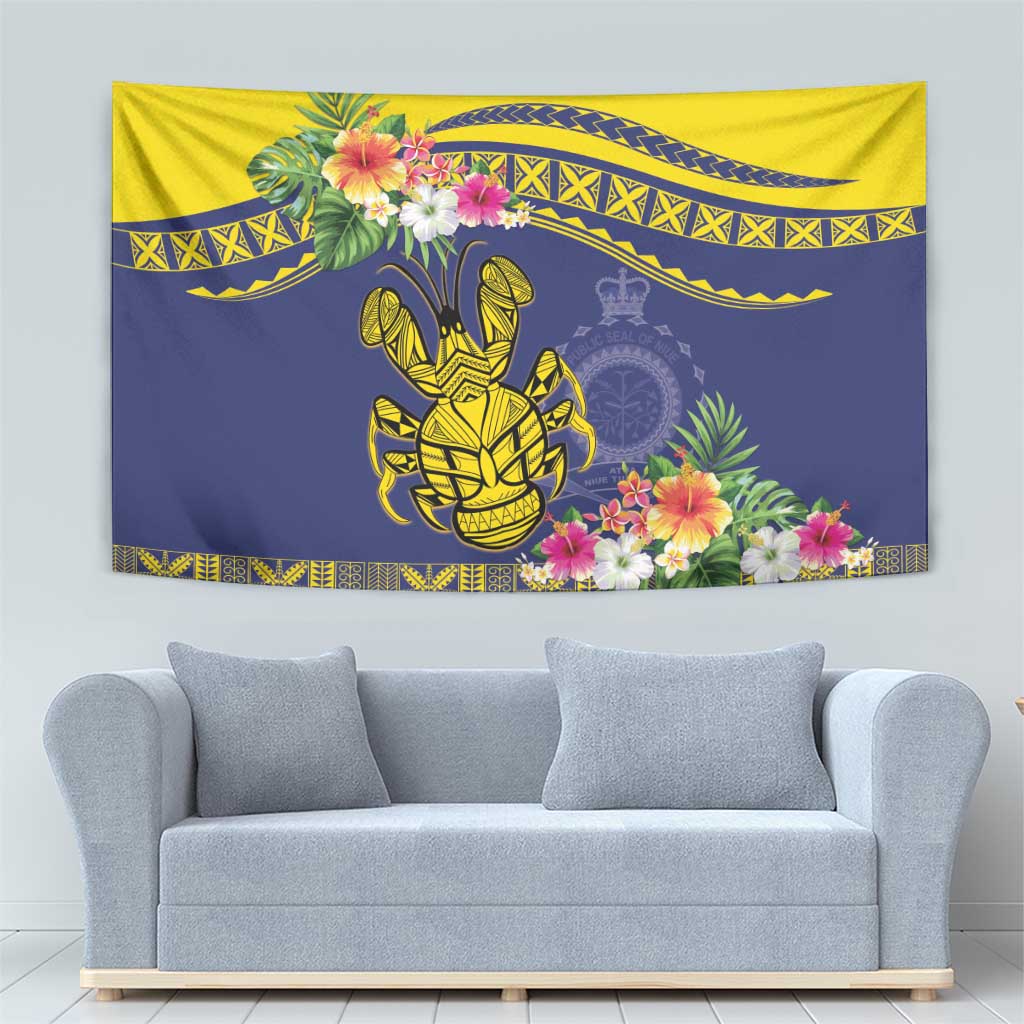 Niue Coconut Crab Tapestry Rock of Polynesia LT9 - Polynesian Pride