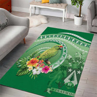 Norfolk Parakeet Tropical Area Rug Norfolk Island Tribal Pattern LT9 - Polynesian Pride