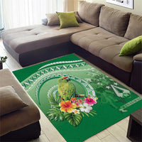 Norfolk Parakeet Tropical Area Rug Norfolk Island Tribal Pattern LT9 - Polynesian Pride