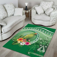 Norfolk Parakeet Tropical Area Rug Norfolk Island Tribal Pattern LT9 - Polynesian Pride