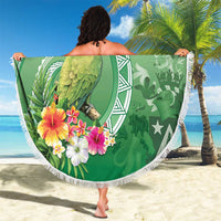 Norfolk Parakeet Tropical Beach Blanket Norfolk Island Tribal Pattern LT9 - Polynesian Pride