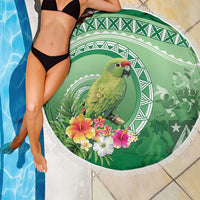 Norfolk Parakeet Tropical Beach Blanket Norfolk Island Tribal Pattern LT9 - Polynesian Pride