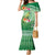 Norfolk Parakeet Tropical Family Matching Mermaid Dress and Hawaiian Shirt Norfolk Island Tribal Pattern