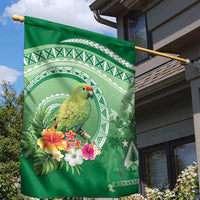 Norfolk Parakeet Tropical Garden Flag Norfolk Island Tribal Pattern LT9 - Polynesian Pride