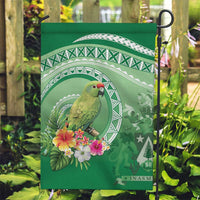 Norfolk Parakeet Tropical Garden Flag Norfolk Island Tribal Pattern LT9 Garden Flag Green - Polynesian Pride