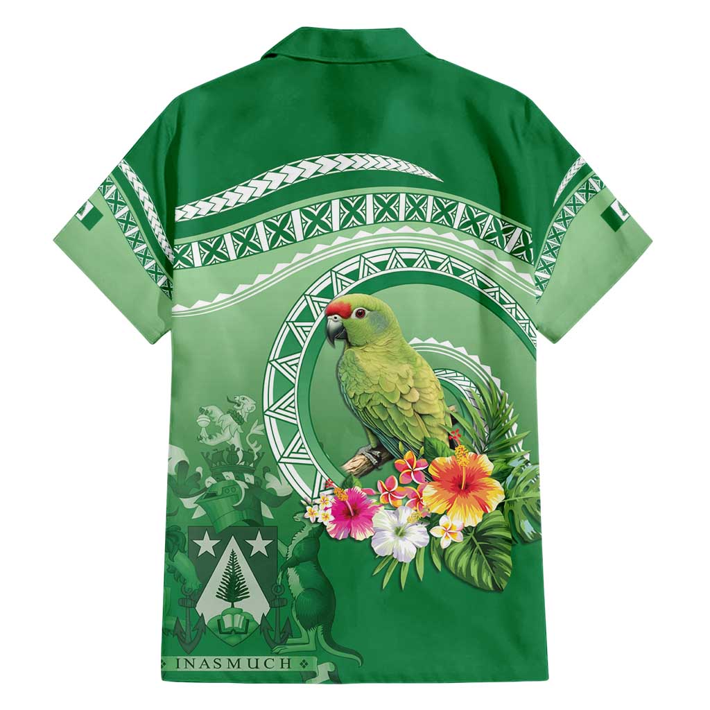 Norfolk Parakeet Tropical Hawaiian Shirt Norfolk Island Tribal Pattern LT9 - Polynesian Pride