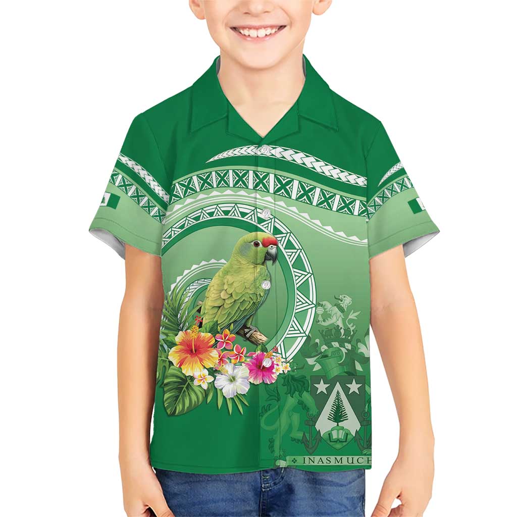 Norfolk Parakeet Tropical Hawaiian Shirt Norfolk Island Tribal Pattern LT9 - Polynesian Pride