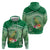 Norfolk Parakeet Tropical Hoodie Norfolk Island Tribal Pattern