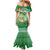 Norfolk Parakeet Tropical Mermaid Dress Norfolk Island Tribal Pattern