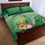 Norfolk Parakeet Tropical Quilt Bed Set Norfolk Island Tribal Pattern