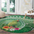 Norfolk Parakeet Tropical Round Carpet Norfolk Island Tribal Pattern