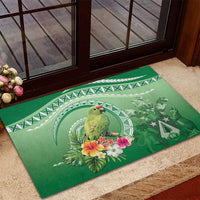 Norfolk Parakeet Tropical Rubber Doormat Norfolk Island Tribal Pattern LT9 - Polynesian Pride