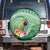 Norfolk Parakeet Tropical Spare Tire Cover Norfolk Island Tribal Pattern