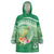 Norfolk Parakeet Tropical Wearable Blanket Hoodie Norfolk Island Tribal Pattern