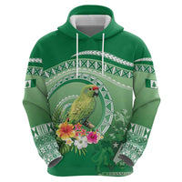 Norfolk Parakeet Tropical Zip Hoodie Norfolk Island Tribal Pattern LT9 - Polynesian Pride