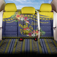 Monuina e Kilisimasi Niue Christmas Back Car Seat Cover Niuean Tribal Pattern LT9 One Size Gold - Polynesian Pride