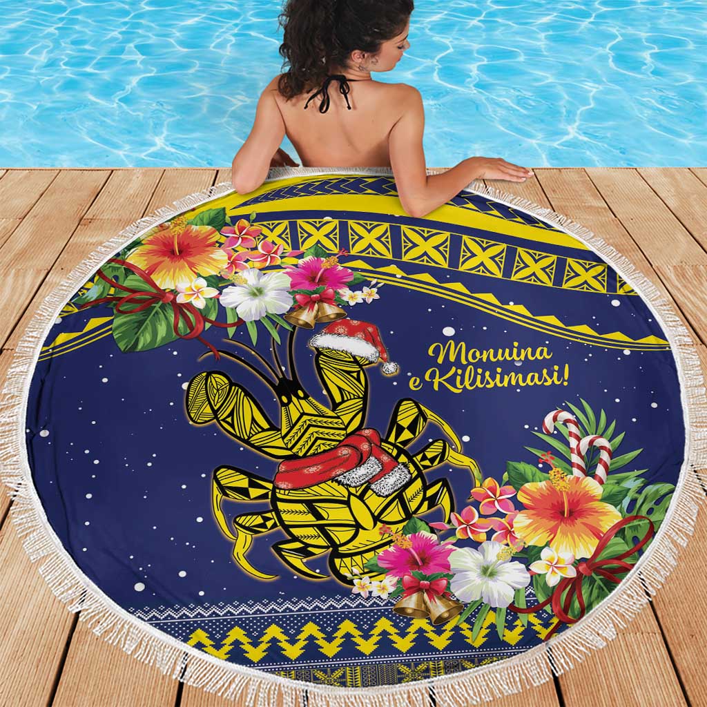 Monuina e Kilisimasi Niue Christmas Beach Blanket Niuean Tribal Pattern LT9 - Polynesian Pride