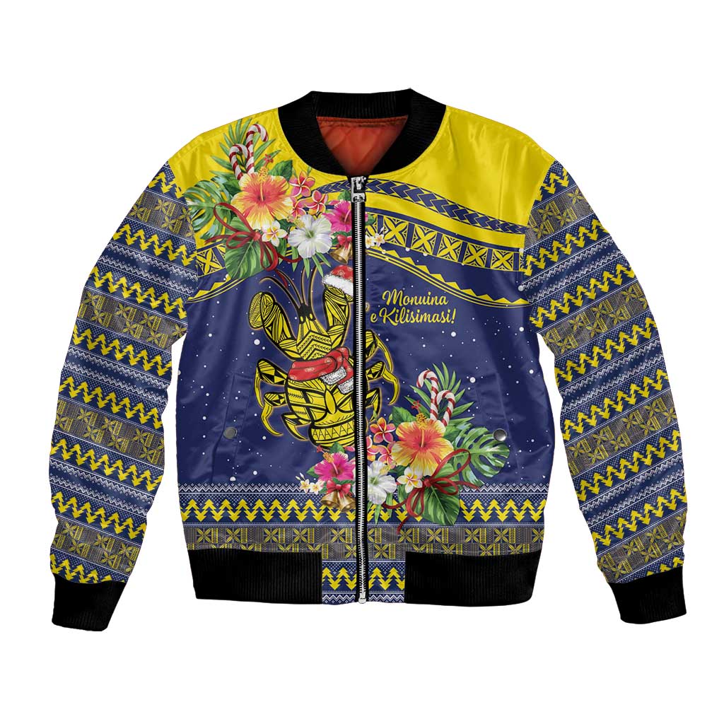Monuina e Kilisimasi Niue Christmas Bomber Jacket Niuean Tribal Pattern LT9 Unisex Gold - Polynesian Pride