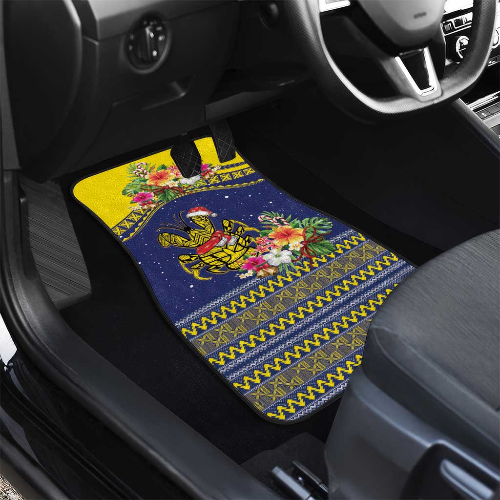 Monuina e Kilisimasi Niue Christmas Car Mats Niuean Tribal Pattern LT9 - Polynesian Pride