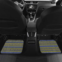 Monuina e Kilisimasi Niue Christmas Car Mats Niuean Tribal Pattern LT9 Set 2pcs - Back Gold - Polynesian Pride
