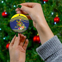 Monuina e Kilisimasi Niue Christmas Ceramic Ornament Niuean Tribal Pattern LT9 - Polynesian Pride