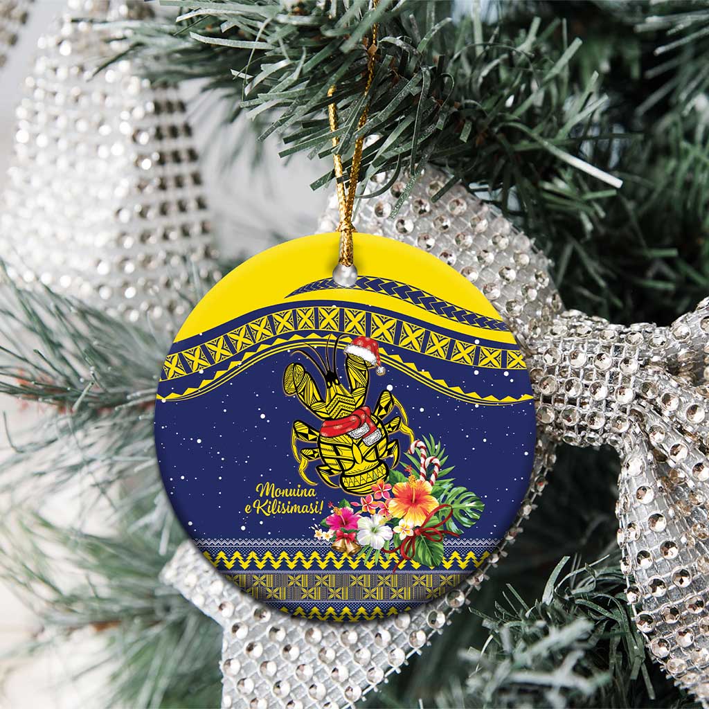 Monuina e Kilisimasi Niue Christmas Ceramic Ornament Niuean Tribal Pattern LT9 - Polynesian Pride