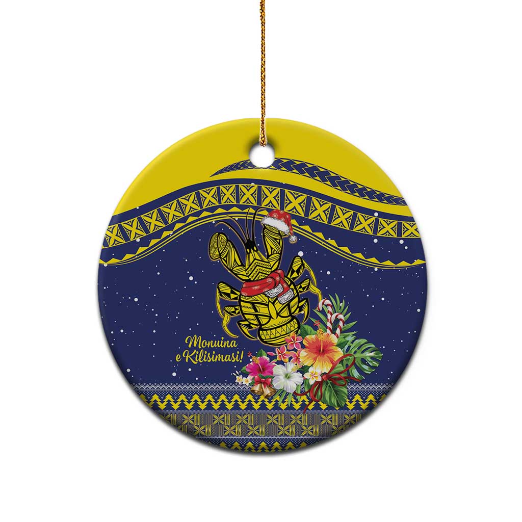 Monuina e Kilisimasi Niue Christmas Ceramic Ornament Niuean Tribal Pattern LT9 - Polynesian Pride