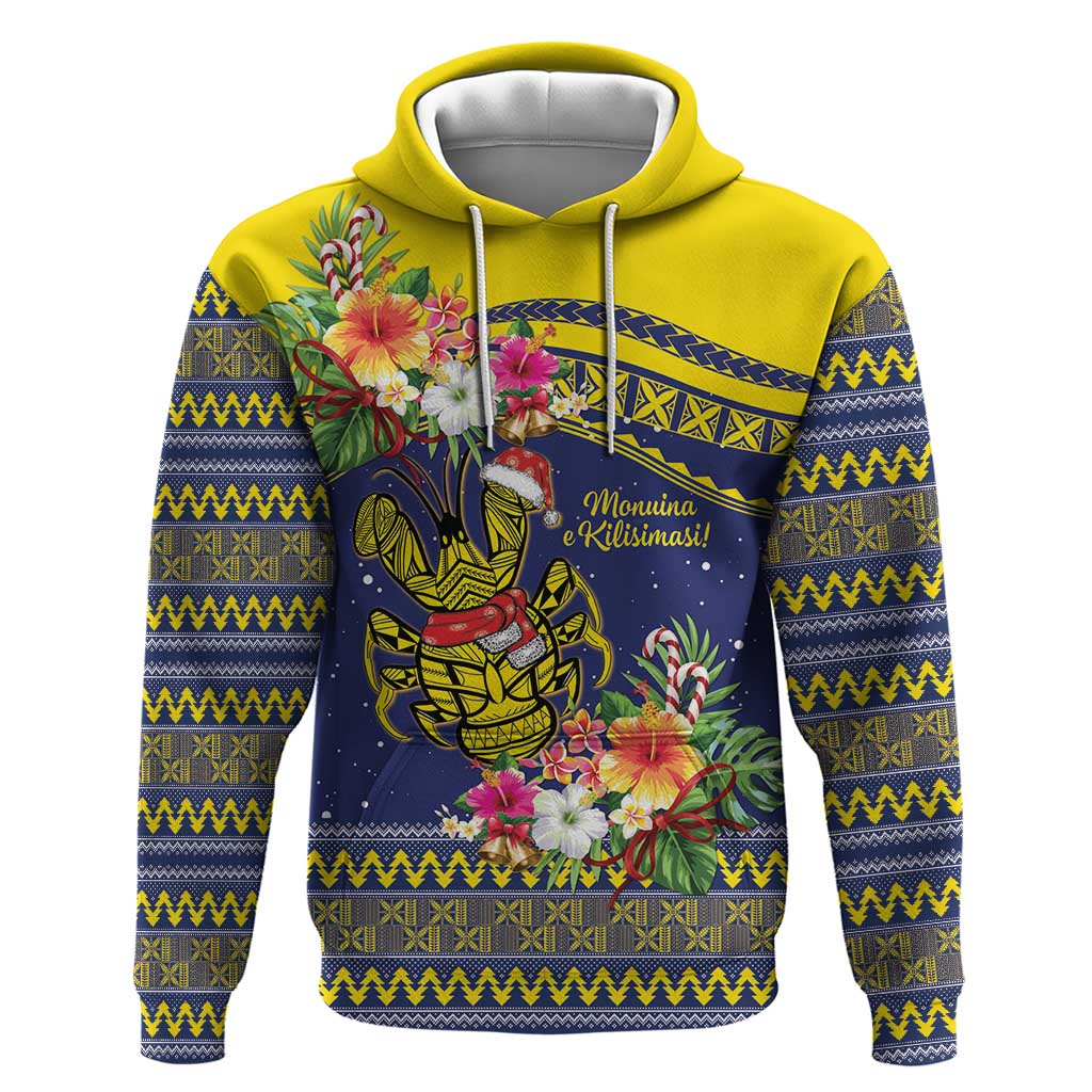 Monuina e Kilisimasi Niue Christmas Hoodie Niuean Tribal Pattern LT9 Pullover Hoodie Gold - Polynesian Pride