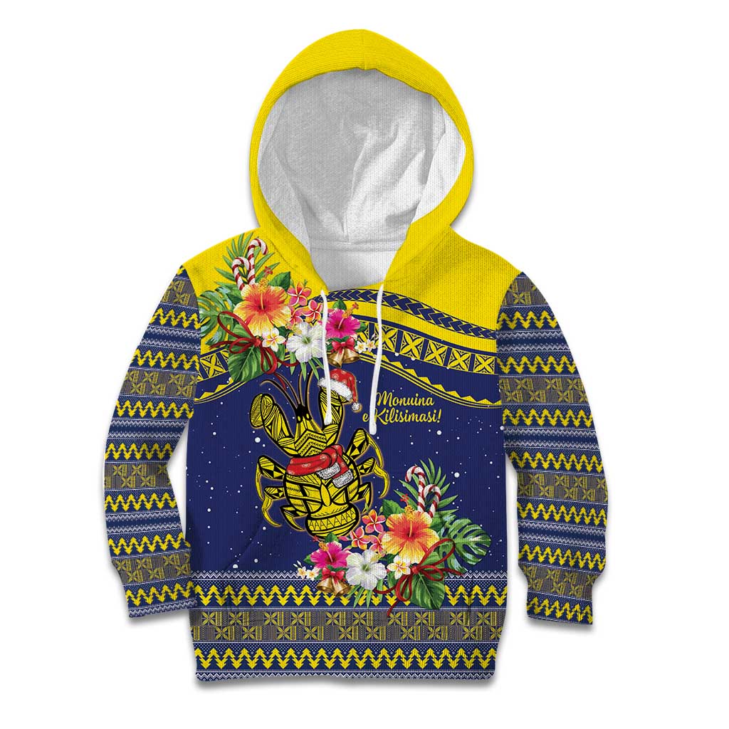 Monuina e Kilisimasi Niue Christmas Kid Hoodie Niuean Tribal Pattern LT9 Hoodie Gold - Polynesian Pride