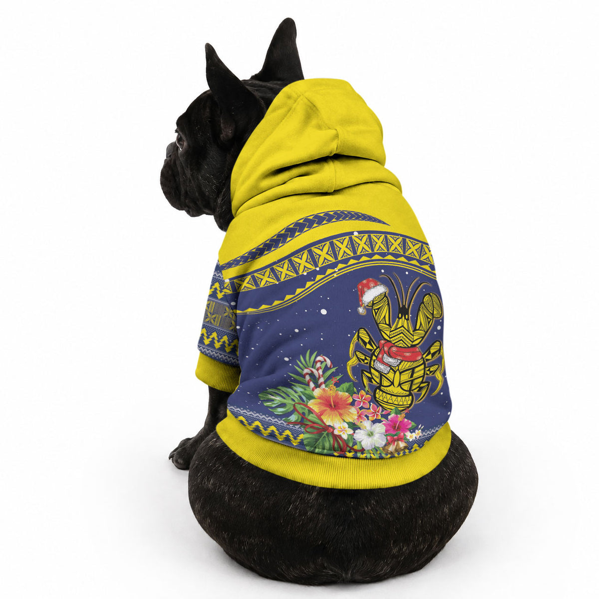 Monuina e Kilisimasi Niue Christmas Pet Hoodie Niuean Tribal Pattern LT9 - Polynesian Pride