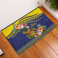 Monuina e Kilisimasi Niue Christmas Rubber Doormat Niuean Tribal Pattern LT9 - Polynesian Pride