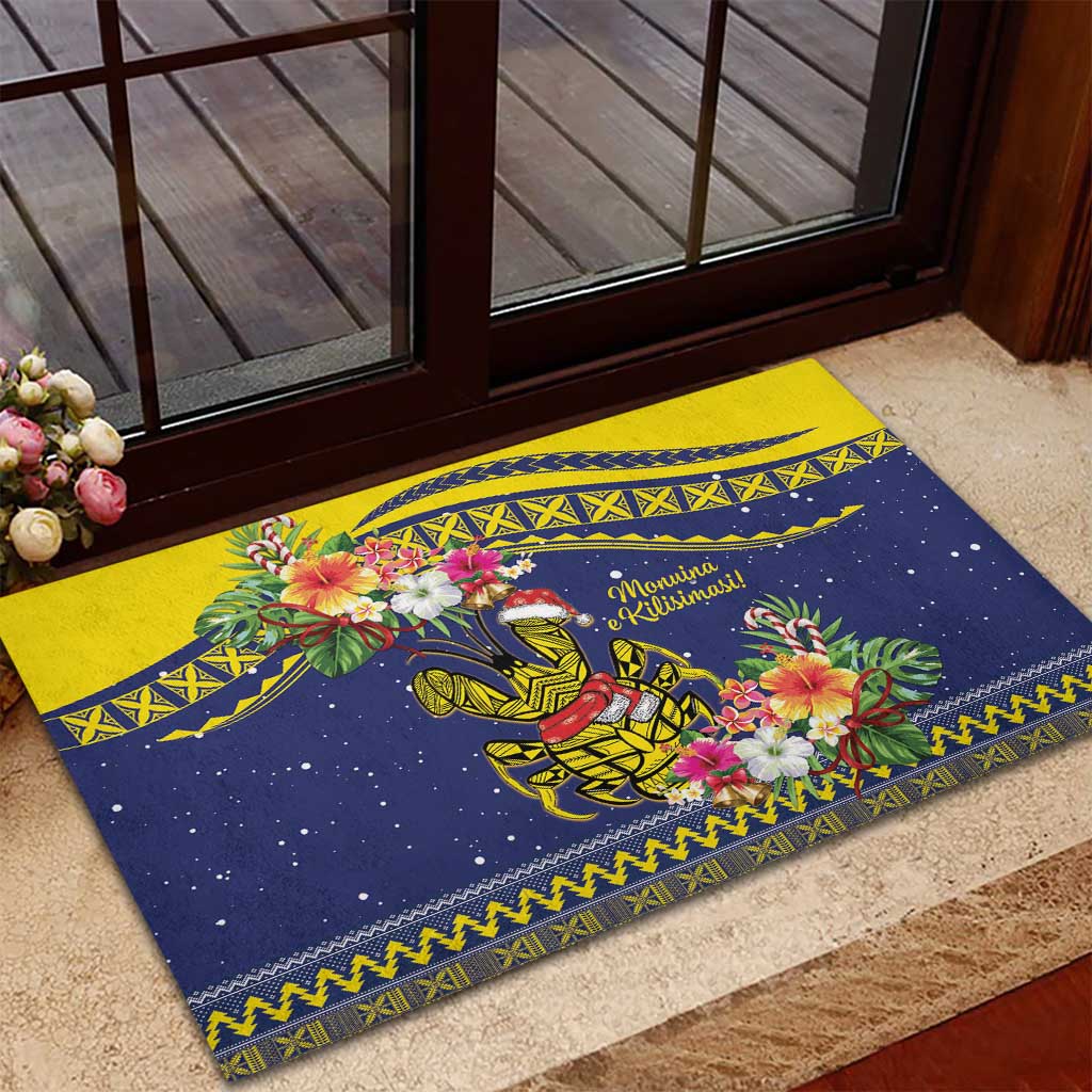 Monuina e Kilisimasi Niue Christmas Rubber Doormat Niuean Tribal Pattern LT9 - Polynesian Pride